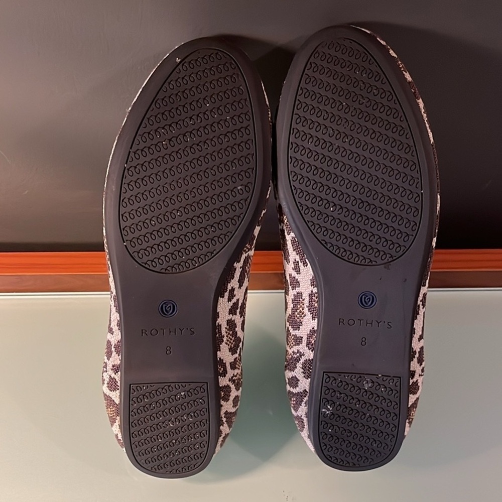 Rothy’s Mocha Spot Leopard Print Loafer - Picture 4 of 5
